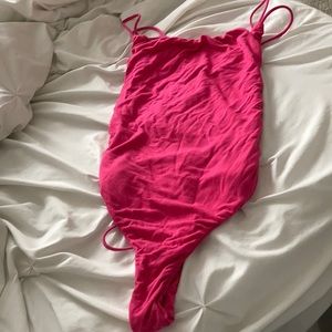 Hot pink bodysuit